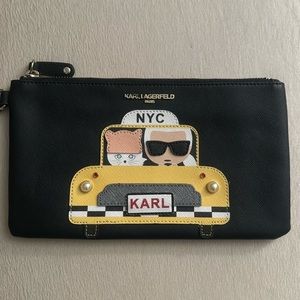 Stylish Karl Lagerfeld Wristlet NWOT